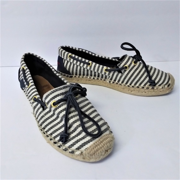 Sperry Shoes - Sperry Top-Siders Nautical Striped Espadrille Boat Shoe